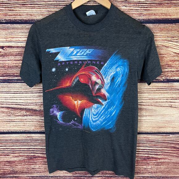 Vintage 1986 ZZ Top "Afterburner" Tour T-shirt - Picture 9 of 11